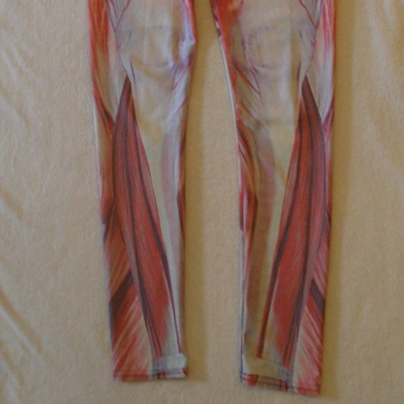 Human Muscle Pattern Printed Leggings Tights - Picture 6 of 7